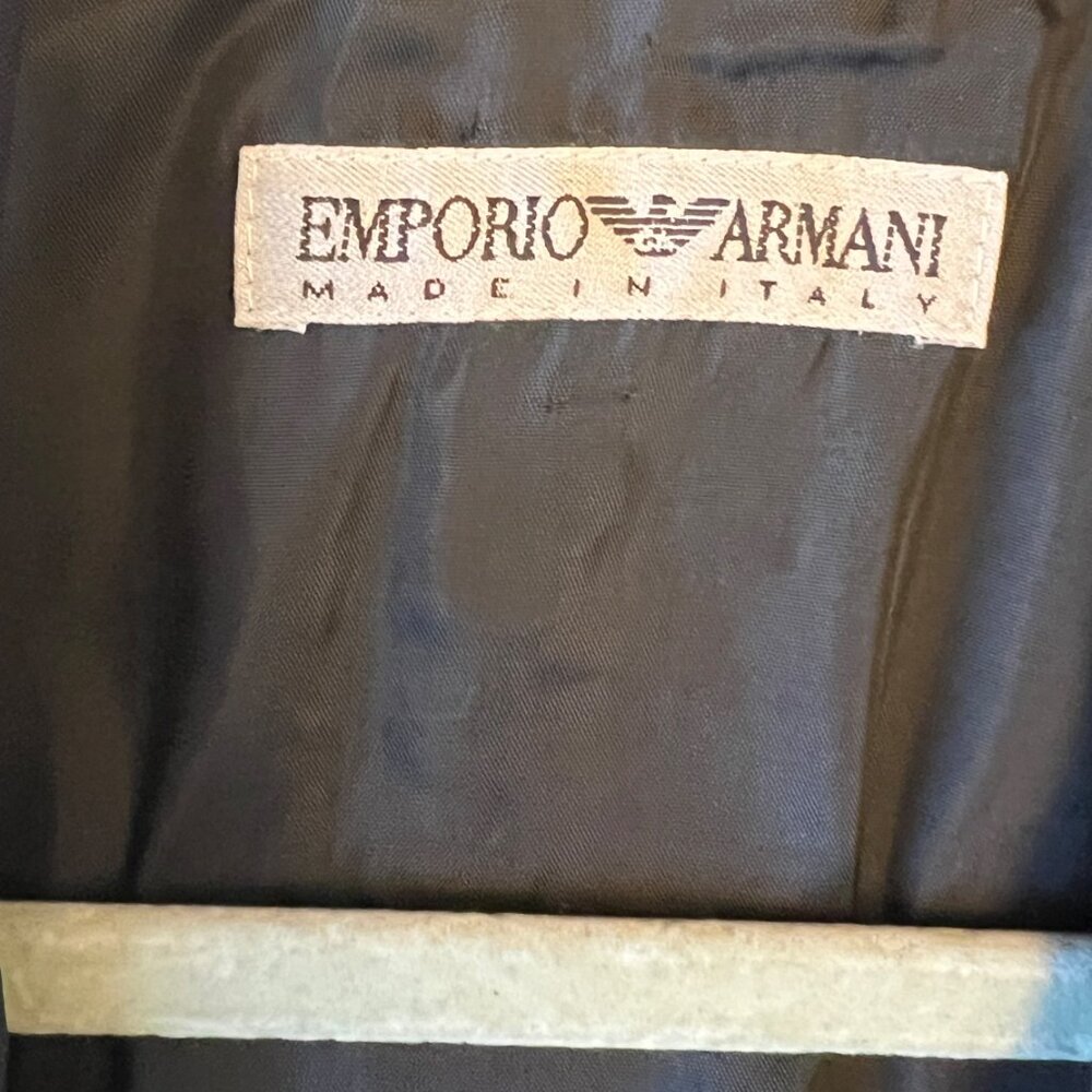 Emporio Armani Black Blazer - 100% Virgin Wool - Made in Italy - Picture 8 of 12